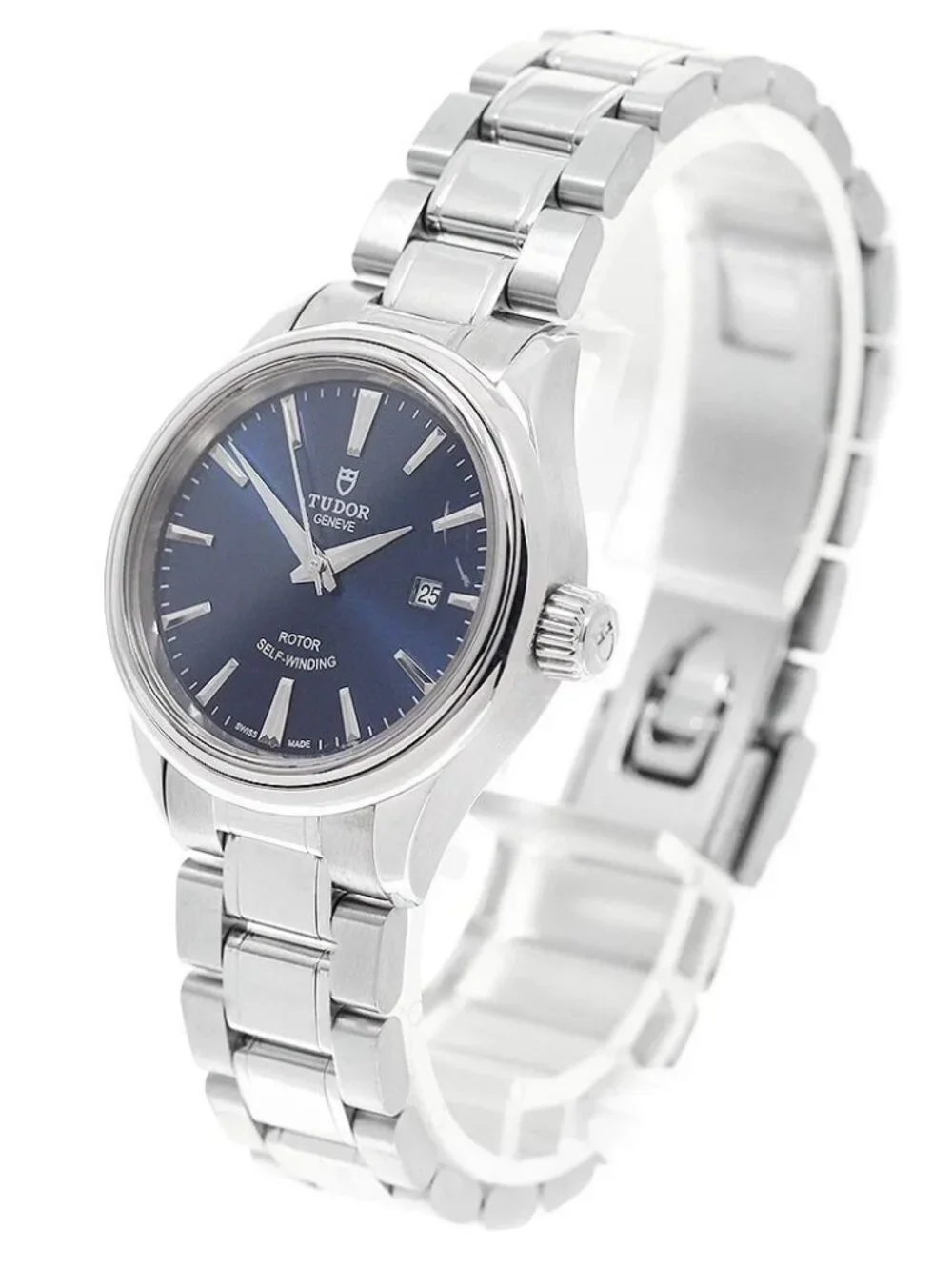 TUDOR style 12100 Date blue Dial Automatic Ladies Watch_957140